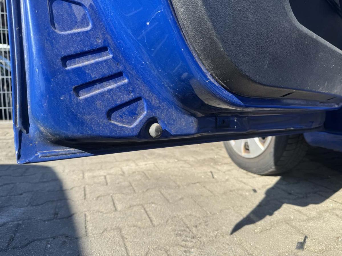 Skoda Fabia 2 5J original T&uuml;r vorn links LF5K Dynamic Blue Rohbau Bj.2009